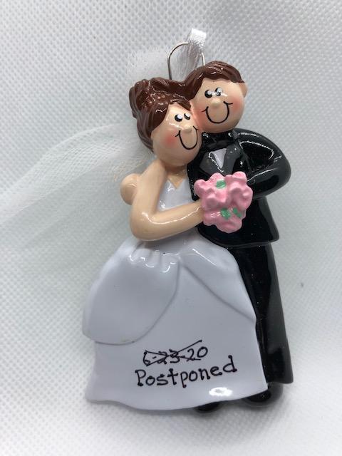 Postponed Wedding Couple Ornament