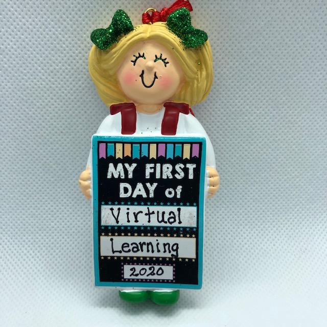 My First Day of Virtual Learning Ornament
