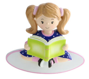 Child- Girl Reading A Book